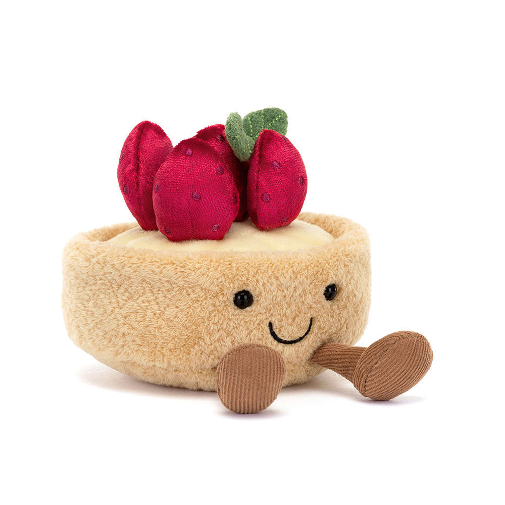 Peluche morbido Crostata di fragole Fleurette