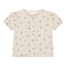 Blusa Camicetta Bambina in Cotone Biologico Effetto Lino - Stampa Fairy Bloom