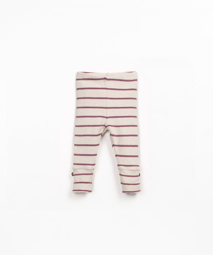 Leggings in jersey a righe