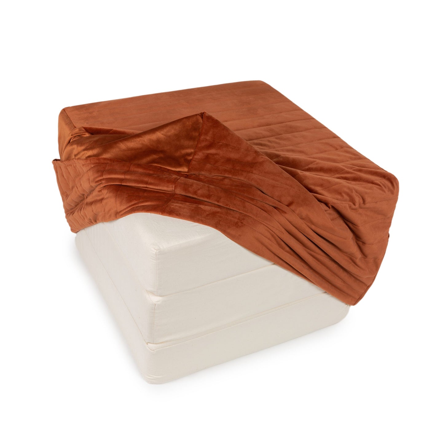 Pouf 3 in 1 Sleepover - 100% eco-velvet riciclato