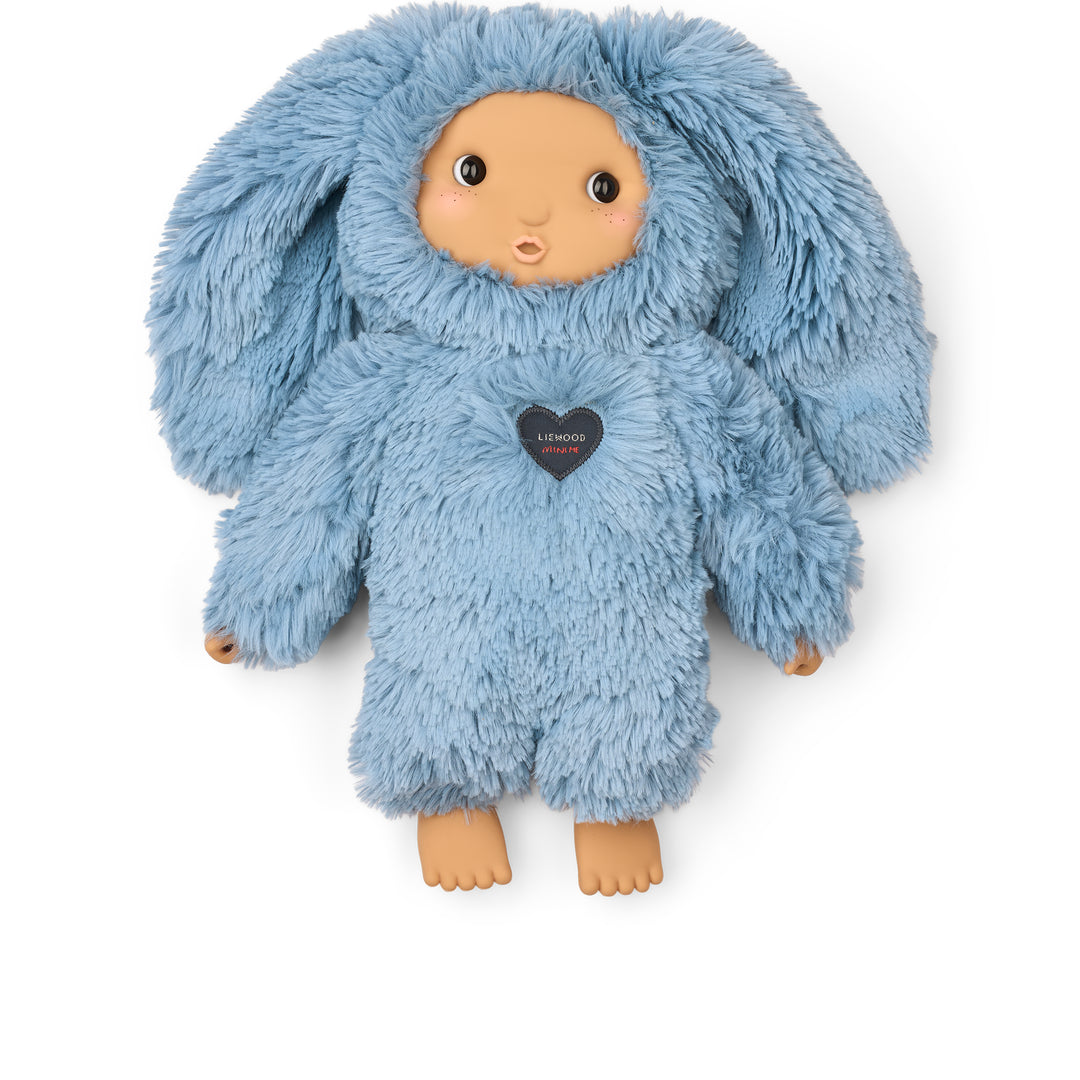 Bambola di Pezza e Peluche Rocco il Coniglio Vivace (in Shearling Riciclato GRS - 30 cm)