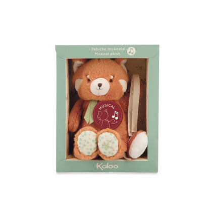 Peluche morbido Panda rosso musicale