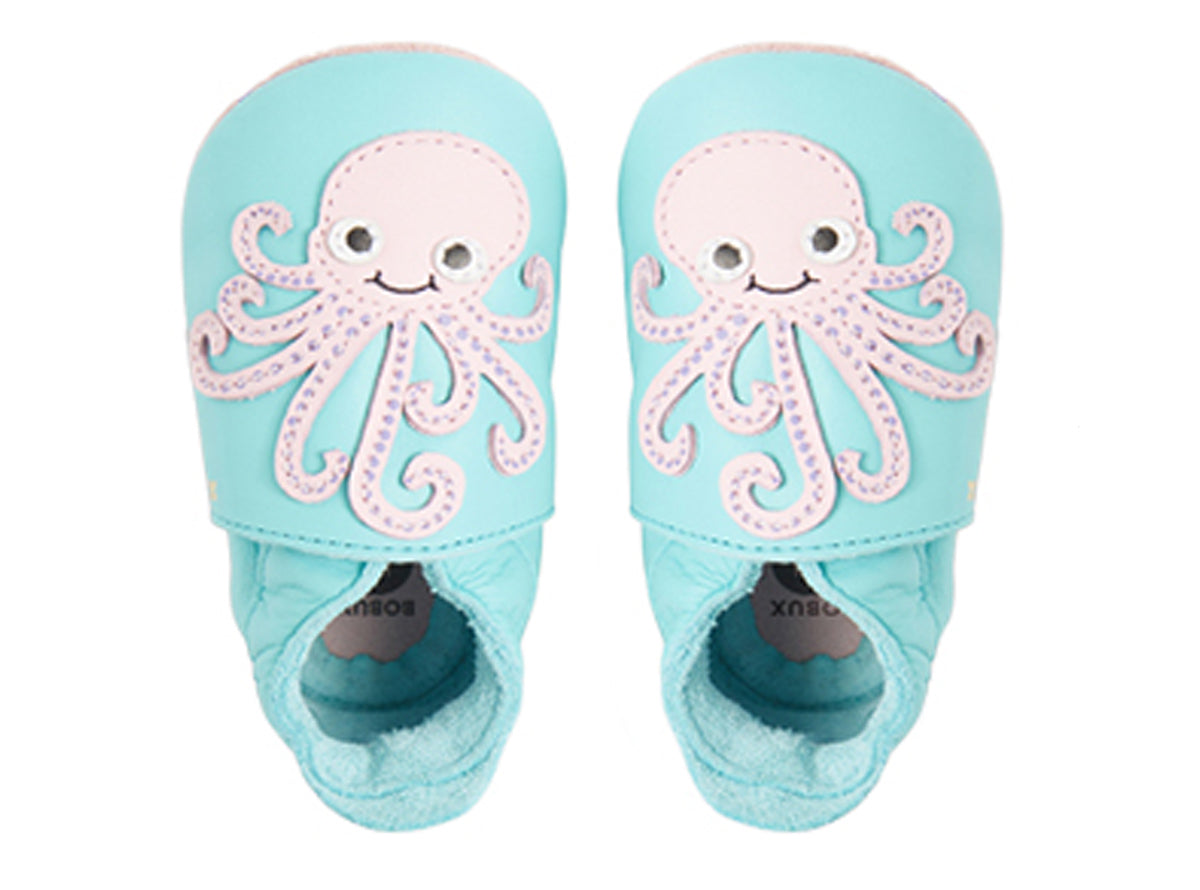Scarpine Soft Sole Octopus Blue