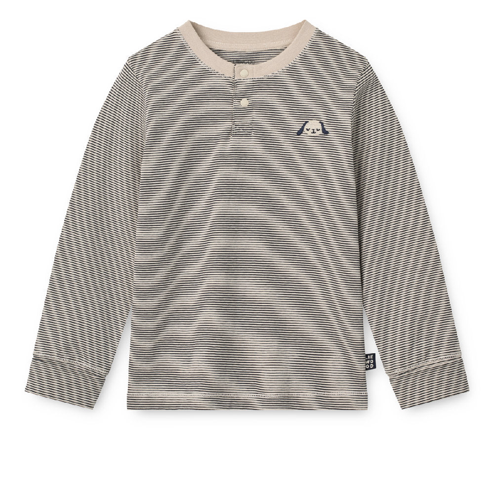 Pigiama per Bambini a Righe in Cotone Biologico ed Elastan 'Wilhelm Grow' Liewood