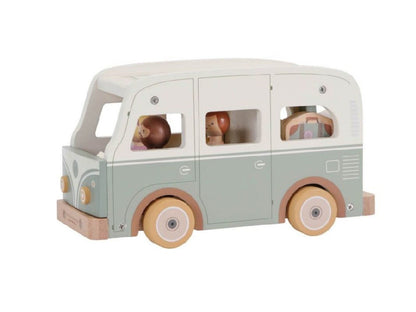Camper Vintage in Legno FSC con Personaggi e Accessori Little Dutch (18+ Mesi)
