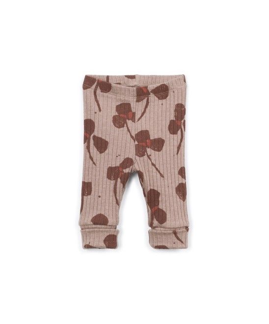 LEGGINGS RIB STAMPATO