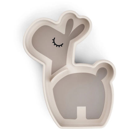 Piatto a scomparti stick & stay lalee - con ventosa in silicone alimentare
