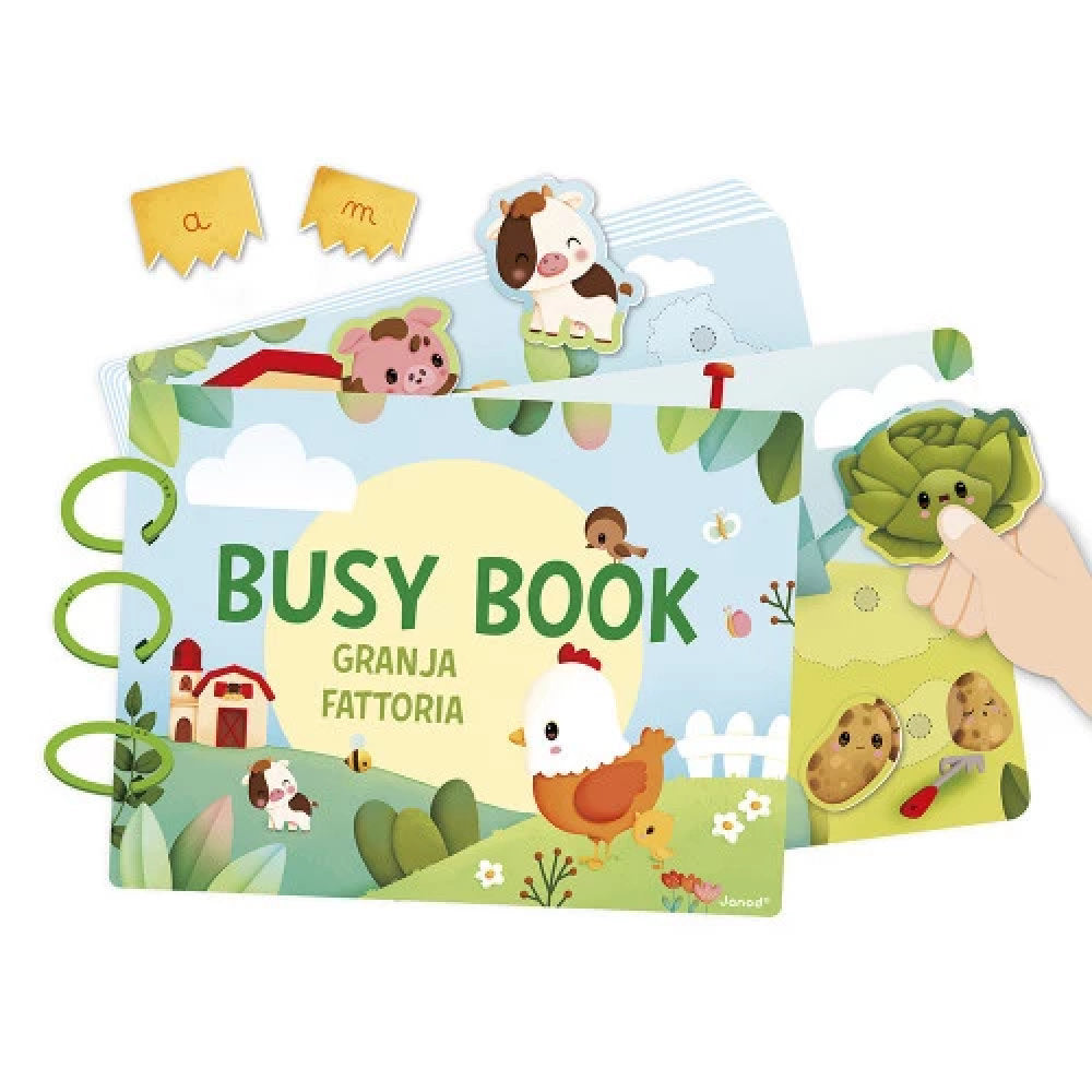 Libro Multi-Attività in Cartone FSC® 'Fattoria da Scoprire' (20 Pagine)