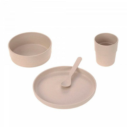 Set piatti 4 pezzi - Ciotola, piatto,bicchiere e cucchiaio