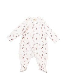 Tutina Neonato a Incrocio Kimono in Cotone Biologico Interlock