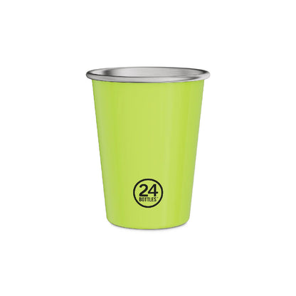 Set 2 Bicchieri in Acciaio Inox 'Cambia Colore' REactive (Giallo/Verde)