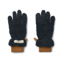 Guanti Demi Pile - Navy/Gold Caramel