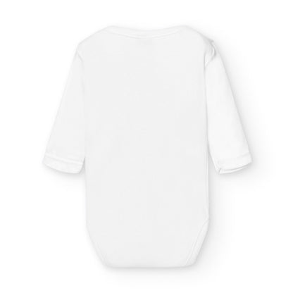 Body Neonato in 100% Bambù con Scollo all'Americana