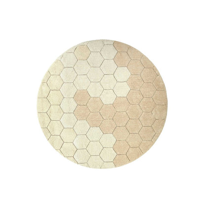 Tappeto lavabile rotondo Honeycomb - Ø140 cm - Collezione Planet Bee