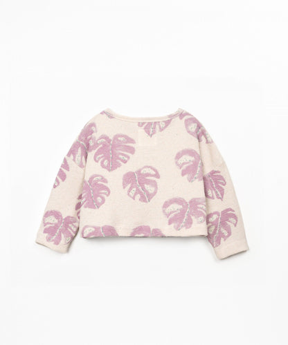 FELPA IN MAGLIA DECORATA STAMPATA