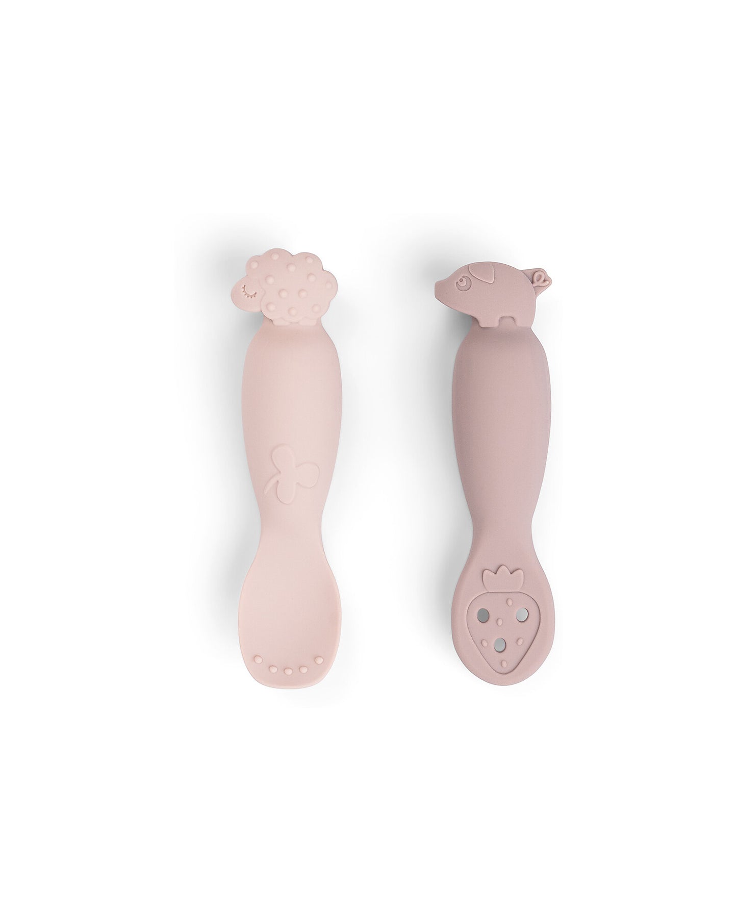 Set 2 cucchiai da apprendimento in silicone - tiny farm
