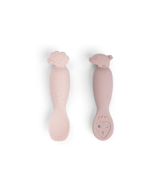 Set 2 cucchiai da apprendimento in silicone - tiny farm