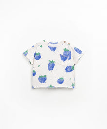 T-shirt in jersey stampato