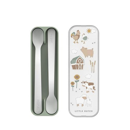 Set cucchiai 2 pezzi con scatola