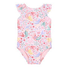 Costume da Bagno Bimba 'Dreamy Mermaid' (Bottoni al Cavallo e Volant)