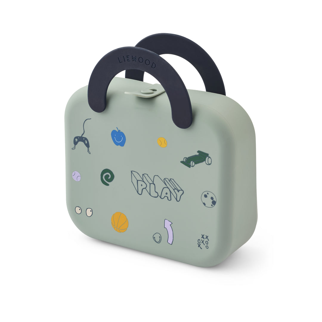 Portapranzo Pieghevole in Silicone Elara - Lunchbox Salvaspazio 18x15cm