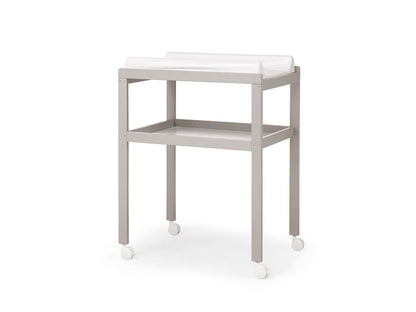 Mobile Fasciatoio Mini in Legno di Faggio con Ruote e Materassino in PVC - 76,5x53,5x100cm