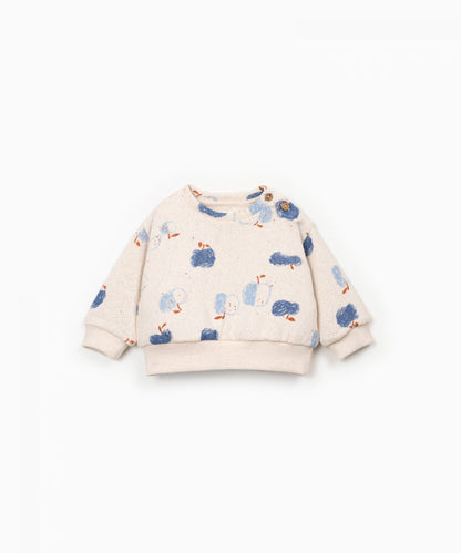 FELPA IN MAGLIA STAMPATA