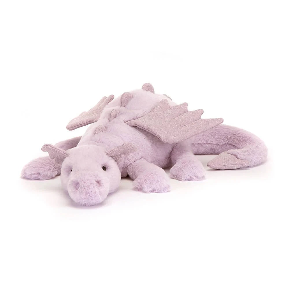 Peluche morbido drago lavanda