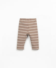 Leggins in jersey a righe