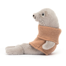 Peluche morbido Foca con maglioncino