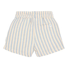 Pantaloncini Corti in Mussola di Cotone Biologico - Righe Multicolore