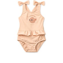 Costume Intero Amara con Volant e Bottoni Cambio Pannolino (UV40+)