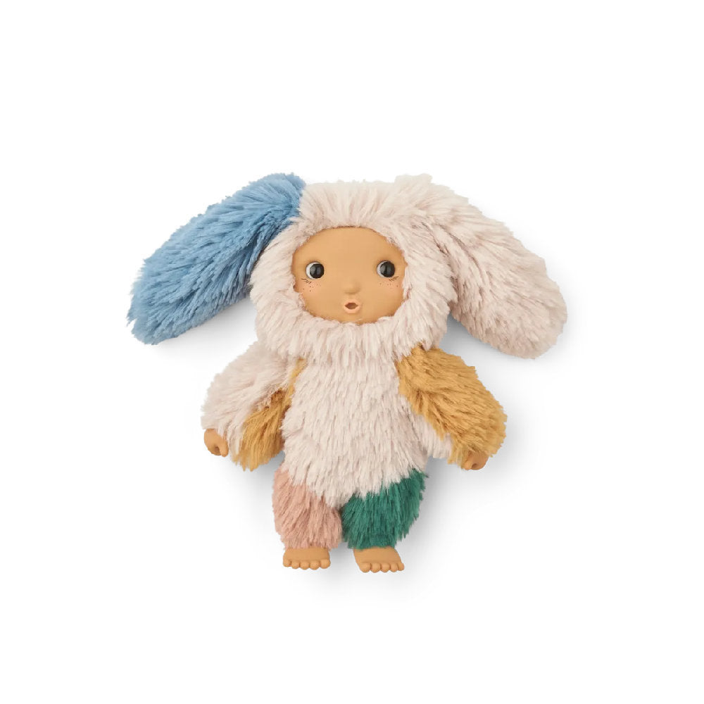 Bambola Mini Peluche in Tessuto Riciclato e Silicone 'Riley Rabbit' Liewood (3+ Anni)