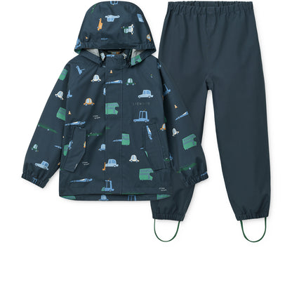 Set antipioggia Pedia - Completo giacca e pantaloni Wateroproof