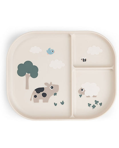 Piatto con Scomparti Tiny Farm - 100% PP Alimentare