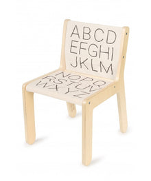 Sgabello in legno ABC - Arredda la cameretta con stile!