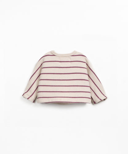 Maglione in jersey a righe