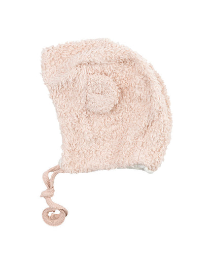 Cappellino Invernale in Peluche con Orecchiette e Interno in Lana Merino