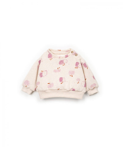 FELPA IN MAGLIA STAMPATA