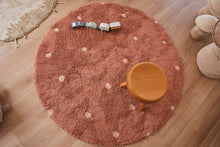 Tappeto lavabile rotondo Mushrooms Dot - Ø140 cm