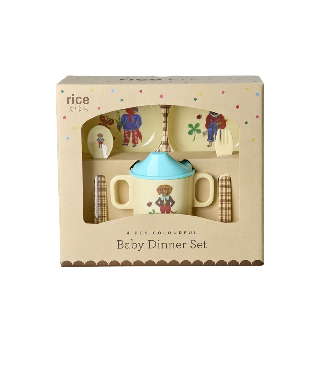 Set pappa in melamina 4 pezzi - Nathalie Léte