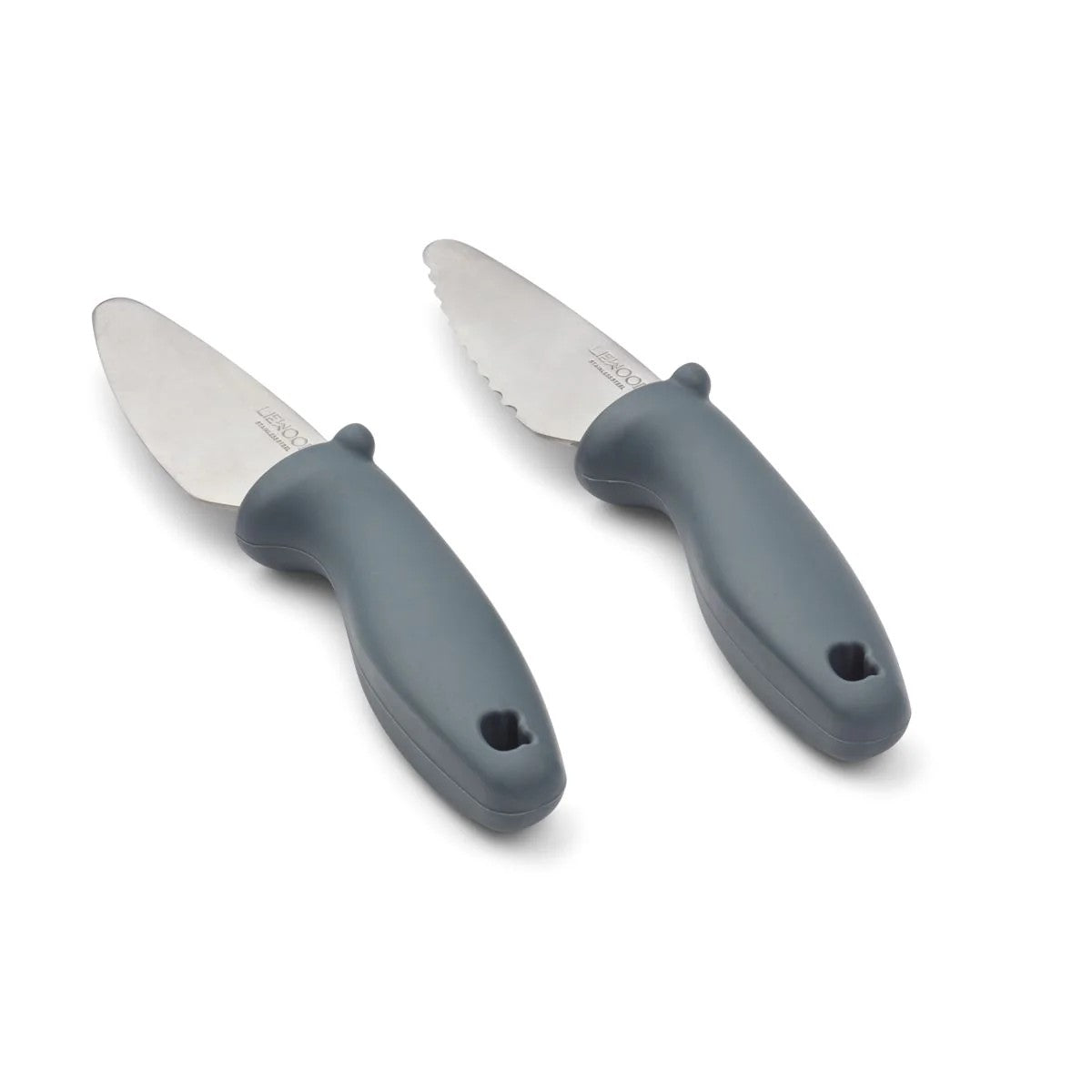 Set di coltelli in acciaio perry - impugnatura in silicone