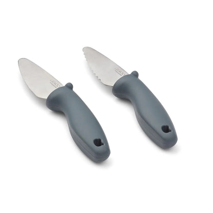 Set di coltelli in acciaio perry - impugnatura in silicone