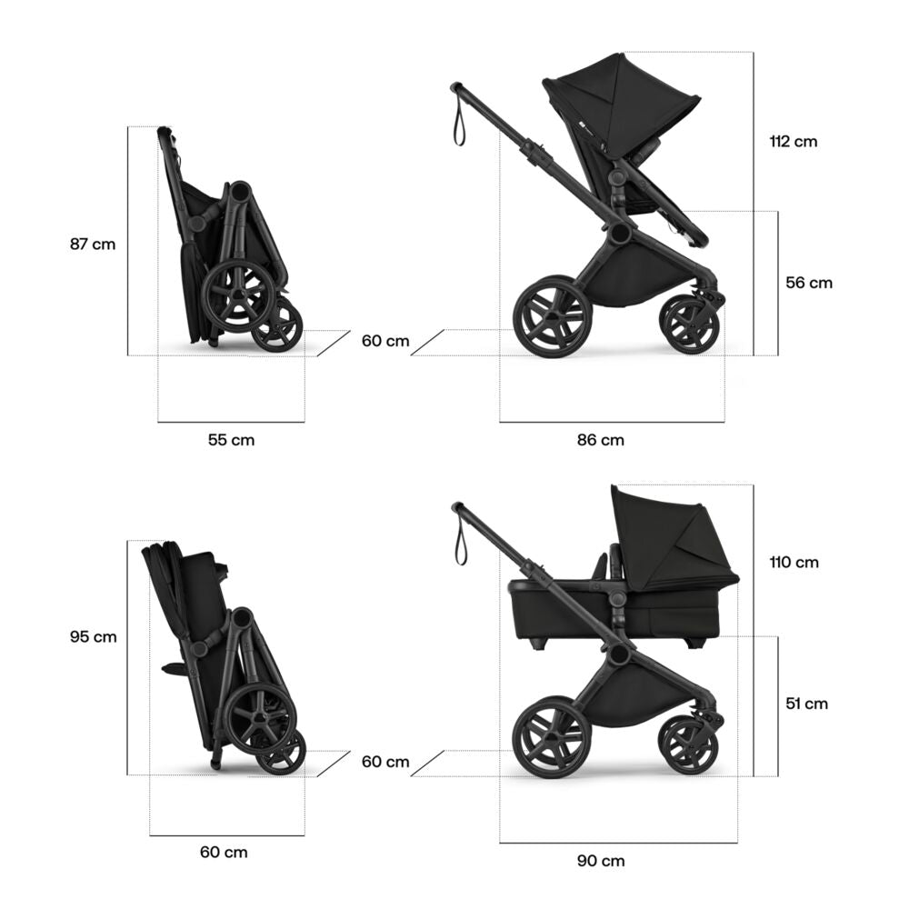 Passeggino duo Bugaboo Cub completo - Passeggino e navicella