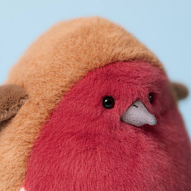 Peluche morbido parrocchetto testaprugna Robin