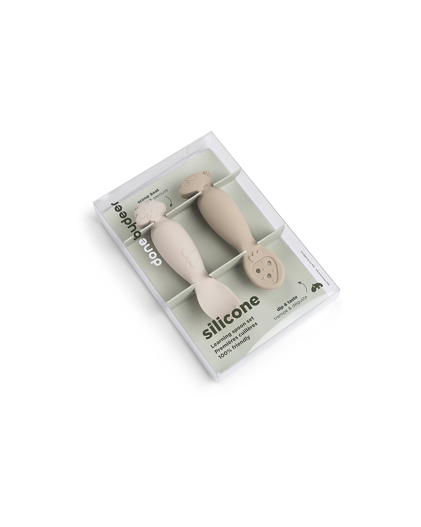 Set 2 Cucchiai da Apprendimento in Silicone - Tiny Farm