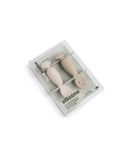 Set 2 Cucchiai da Apprendimento in Silicone - Tiny Farm