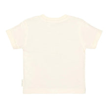T-Shirt Bambino in Cotone Biologico con Grafica 'Smile' - Crema