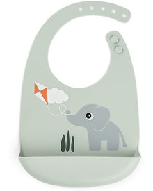 Bavaglio in silicone con tasca - 100% Silicone alimentare