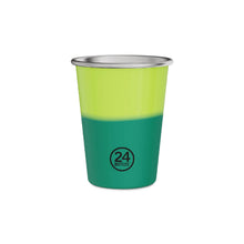 Set 2 Bicchieri in Acciaio Inox 'Cambia Colore' REactive (Giallo/Verde)